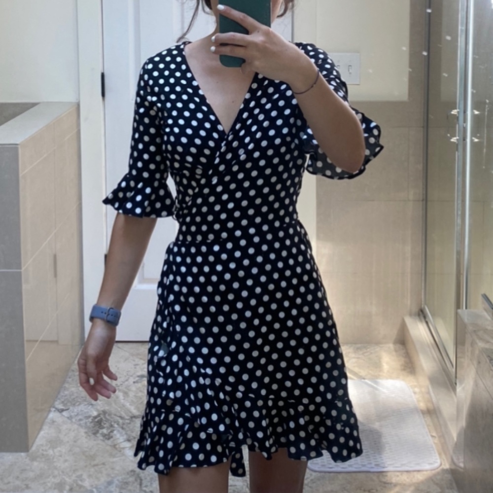 Elodie Ruffle Wrap Dress